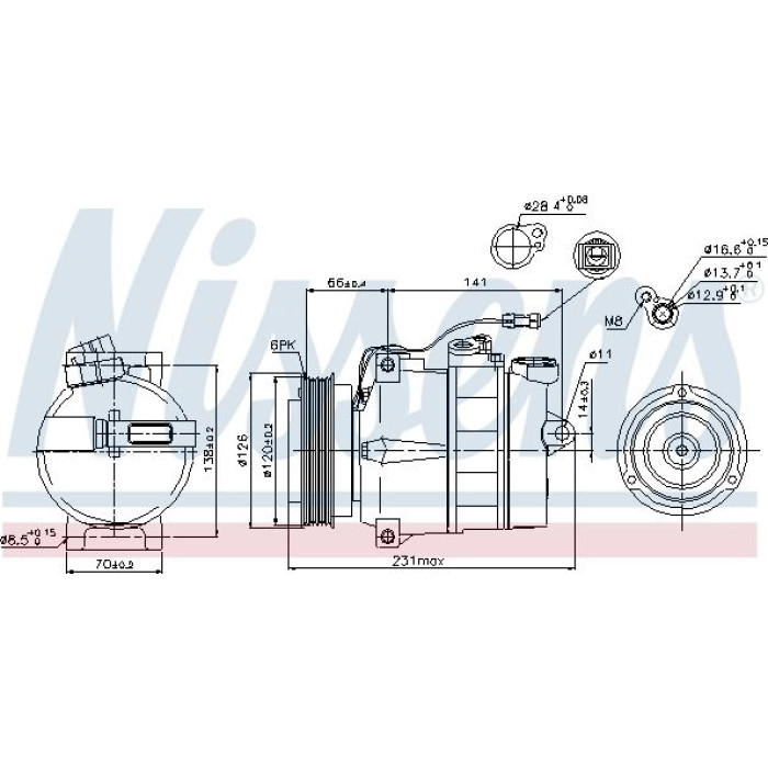 Nissens 89054 Kompressor, Klimaanlage FIRST FIT Nissens 89054 Kompressor, Klimaanlage FIRST FIT