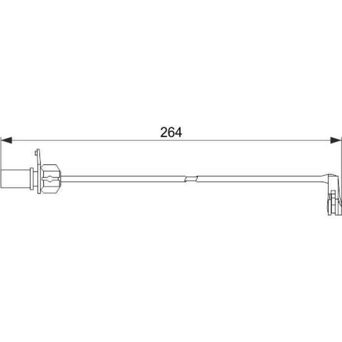 BOSCH 1 987 474 517 Warnkontakt, Bremsbelagverschleiß BOSCH 1 987 474 517 Warnkontakt, Bremsbelagverschleiß