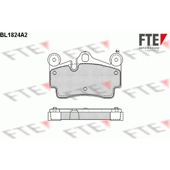 FTE 9010402 Bremsbelagsatz, Scheibenbremse FTE 9010402 Bremsbelagsatz, Scheibenbremse