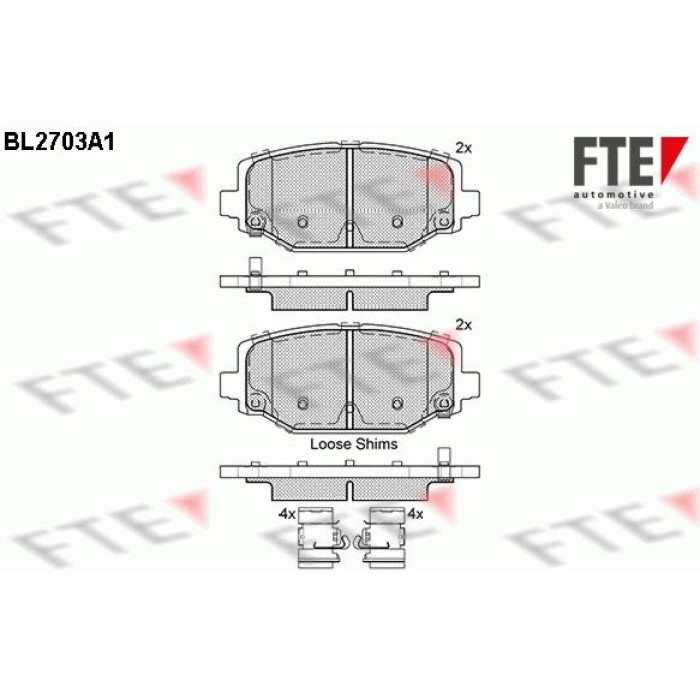 FTE 9010929 Bremsbelagsatz, Scheibenbremse FTE 9010929 Bremsbelagsatz, Scheibenbremse