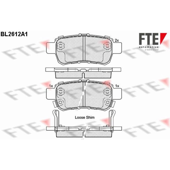 FTE 9011075 Bremsbelagsatz, Scheibenbremse FTE 9011075 Bremsbelagsatz, Scheibenbremse