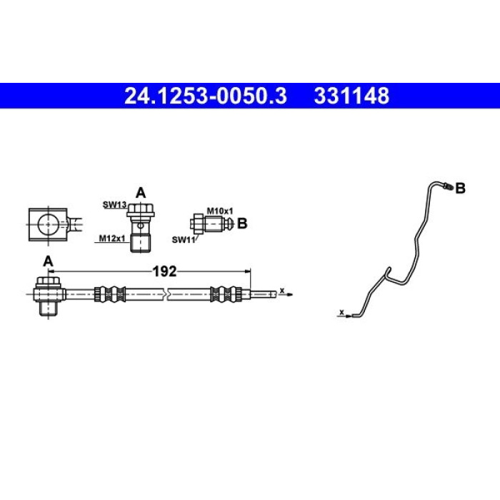 ATE 24.1253-0050.3 Bremsschlauch ATE 24.1253-0050.3 Bremsschlauch