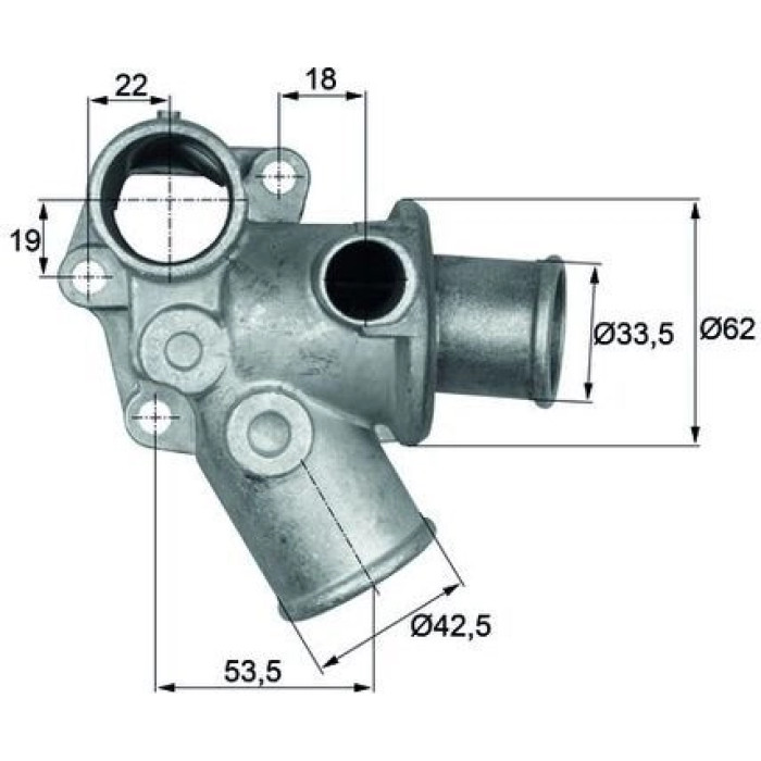 Mahle TI 73 80D Thermostat, Kühlmittel BEHR Mahle TI 73 80D Thermostat, Kühlmittel BEHR
