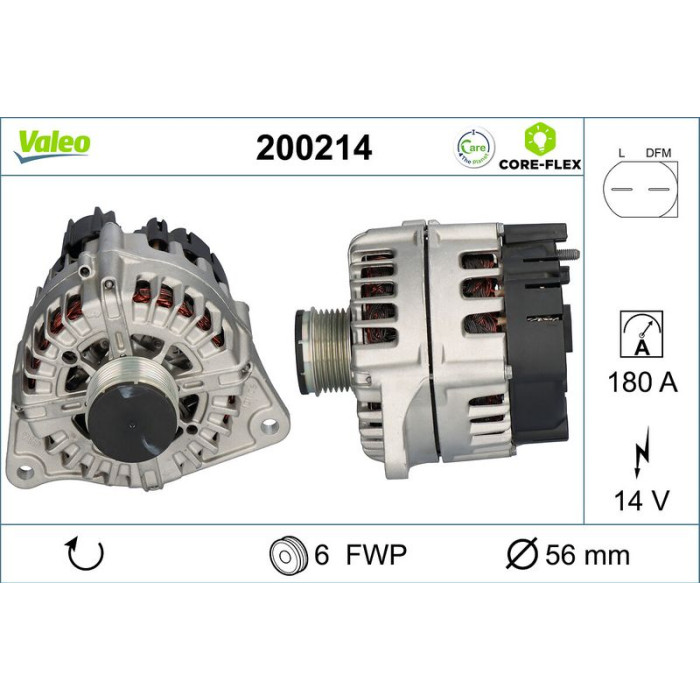 Valeo 200214 Generator CORE-FLEX Valeo 200214 Generator CORE-FLEX