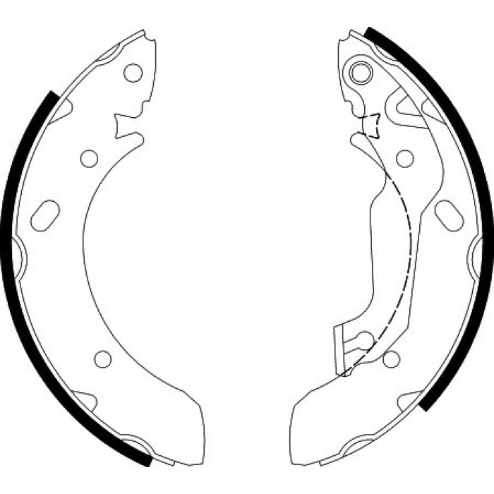 Hella 8DB 355 001-861 Bremsbackensatz Hella 8DB 355 001-861 Bremsbackensatz