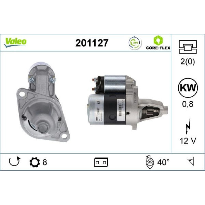 Valeo 201127 Starter CORE-FLEX