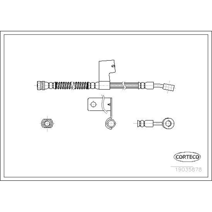 Corteco 19035878 Bremsschlauch Corteco 19035878 Bremsschlauch