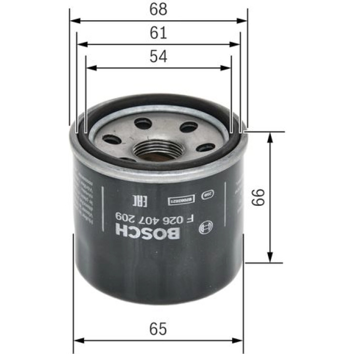BOSCH F 026 407 209 Ölfilter BOSCH F 026 407 209 Ölfilter
