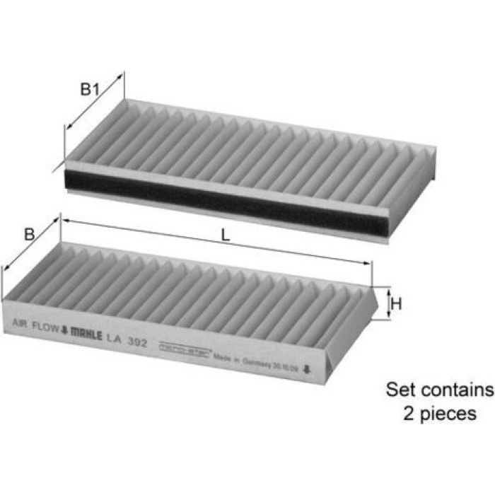 Knecht LA 392/S Filter, Innenraumluft Knecht LA 392/S Filter, Innenraumluft
