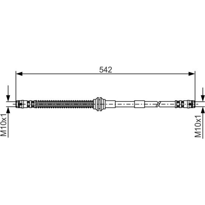 BOSCH 1 987 481 371 Bremsschlauch BOSCH 1 987 481 371 Bremsschlauch