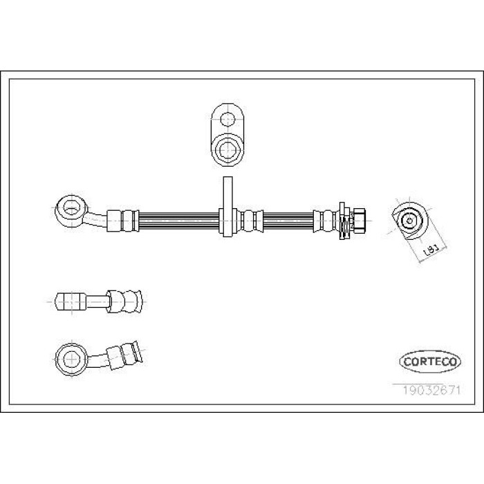 Corteco 19032671 Bremsschlauch