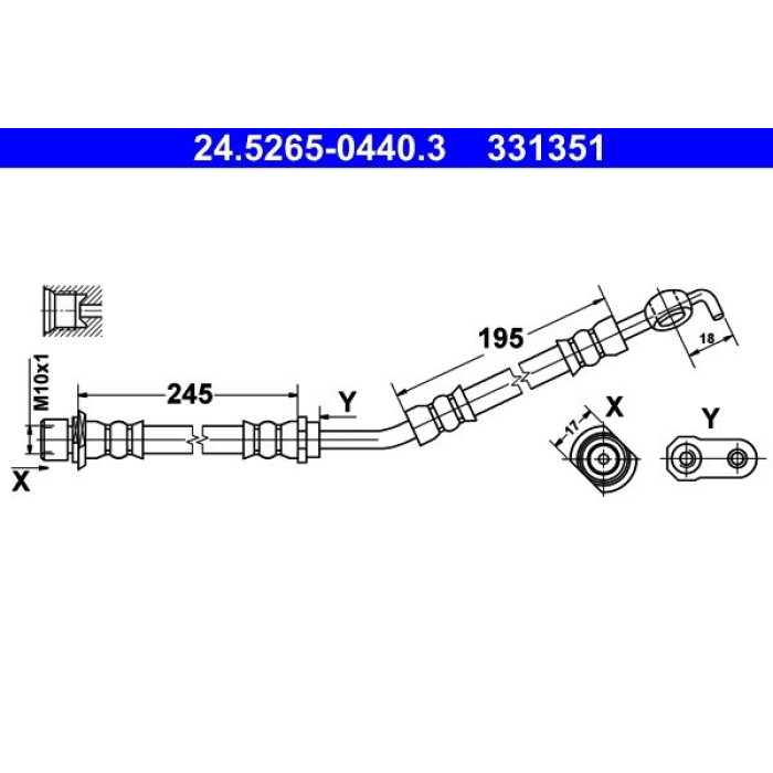 ATE 24.5265-0440.3 Bremsschlauch