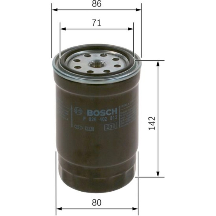 BOSCH F 026 402 813 Kraftstofffilter