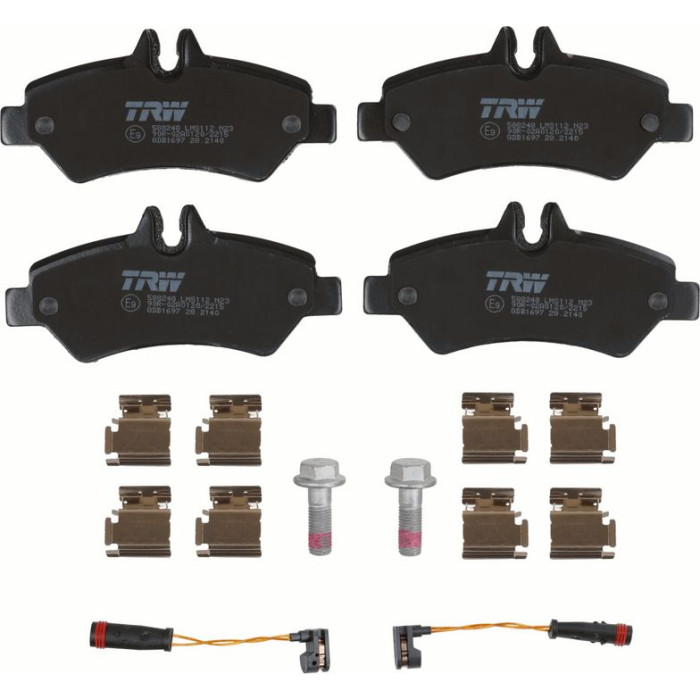 TRW GDB1697 Bremsbelagsatz, Scheibenbremse COTEC TRW GDB1697 Bremsbelagsatz, Scheibenbremse COTEC
