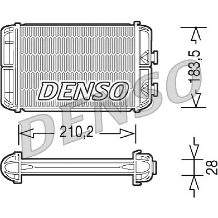 Denso DRR20004 Wärmetauscher, Innenraumheizung