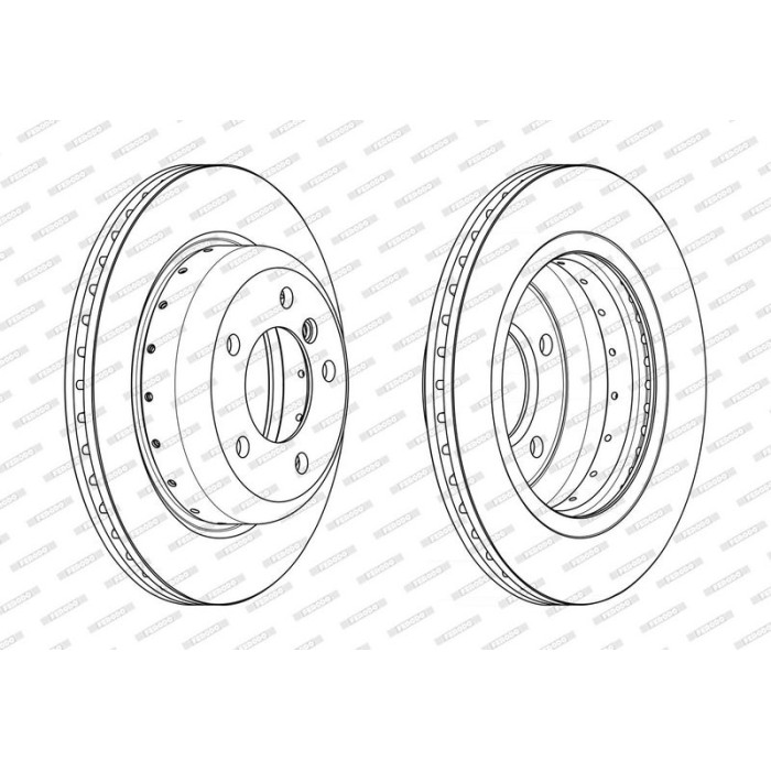 Ferodo DDF2617VC-1 Bremsscheibe PREMIER Ferodo DDF2617VC-1 Bremsscheibe PREMIER