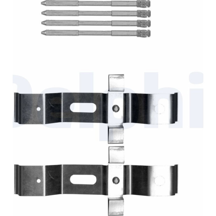 Delphi LX0628 Zubehörsatz, Scheibenbremsbelag
