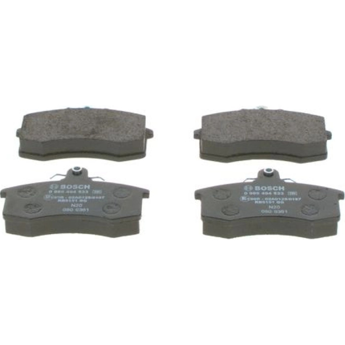 BOSCH 0 986 494 533 Bremsbelagsatz, Scheibenbremse BOSCH 0 986 494 533 Bremsbelagsatz, Scheibenbremse