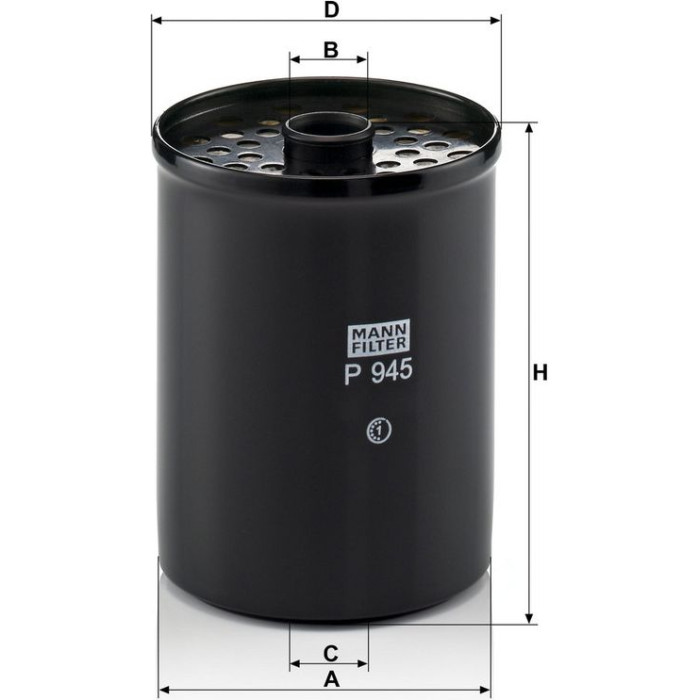 Mann-Filter P 945 X Kraftstofffilter Mann-Filter P 945 X Kraftstofffilter