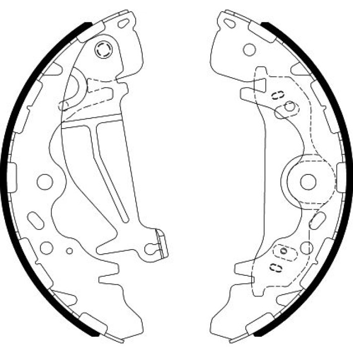 Hella 8DB 355 022-091 Bremsbackensatz Hella 8DB 355 022-091 Bremsbackensatz
