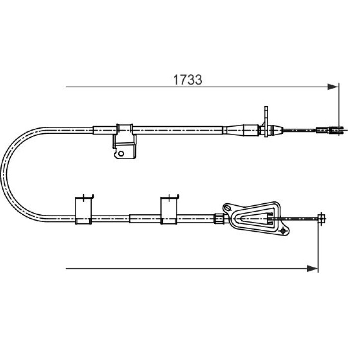 BOSCH 1 987 482 730 Seilzug, Feststellbremse BOSCH 1 987 482 730 Seilzug, Feststellbremse