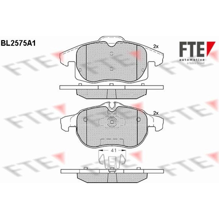 FTE 9010826 Bremsbelagsatz, Scheibenbremse FTE 9010826 Bremsbelagsatz, Scheibenbremse