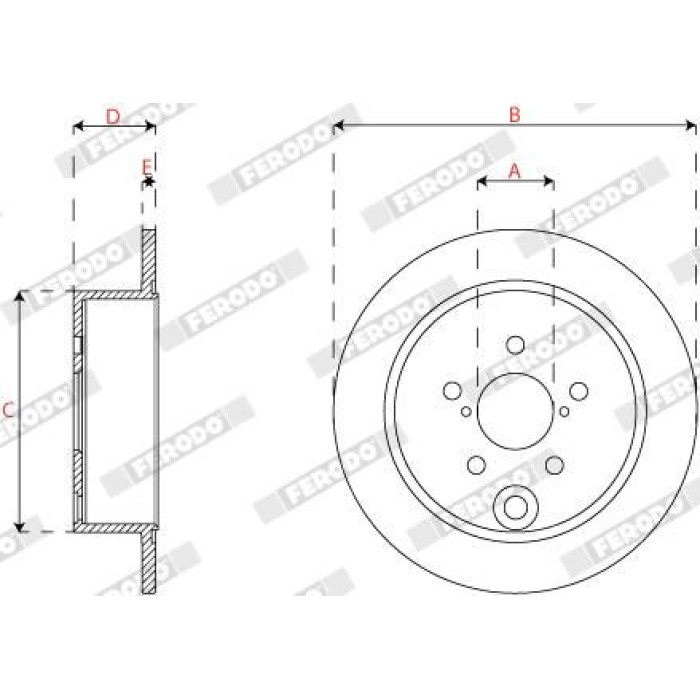 Ferodo DDF2560C Bremsscheibe PREMIER Ferodo DDF2560C Bremsscheibe PREMIER