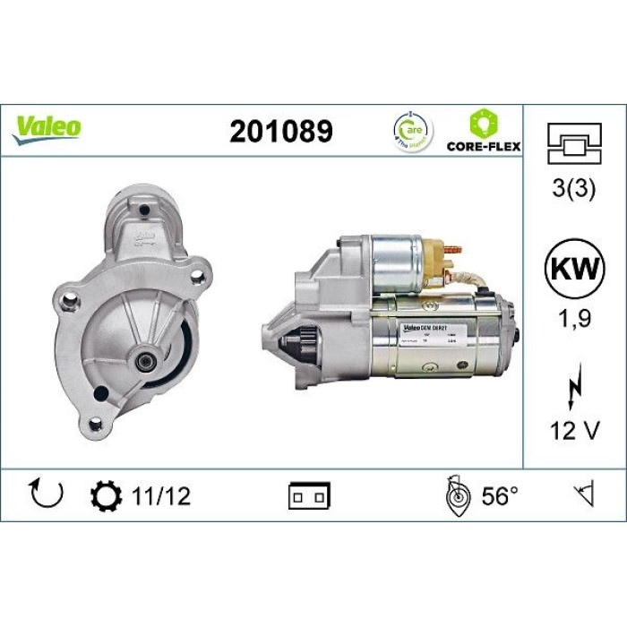 Valeo 201089 Starter CORE-FLEX Valeo 201089 Starter CORE-FLEX