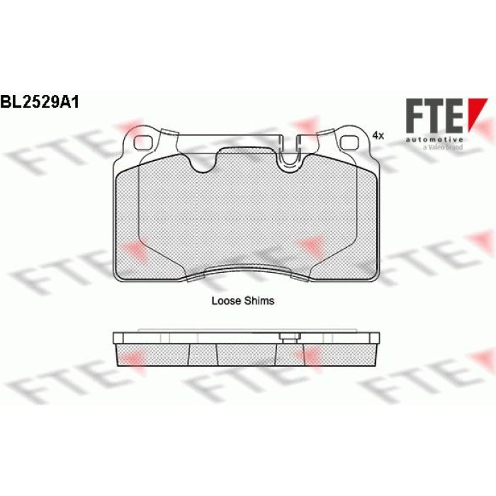 FTE 9010783 Bremsbelagsatz, Scheibenbremse FTE 9010783 Bremsbelagsatz, Scheibenbremse