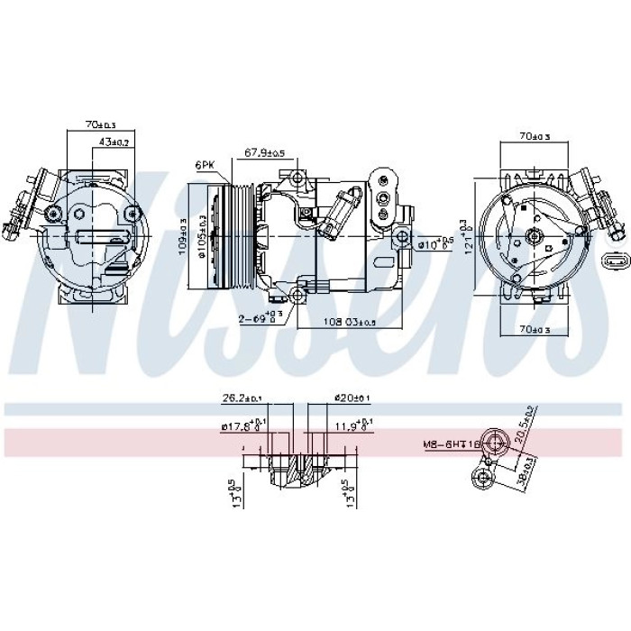 Nissens 89356 Kompressor, Klimaanlage FIRST FIT Nissens 89356 Kompressor, Klimaanlage FIRST FIT