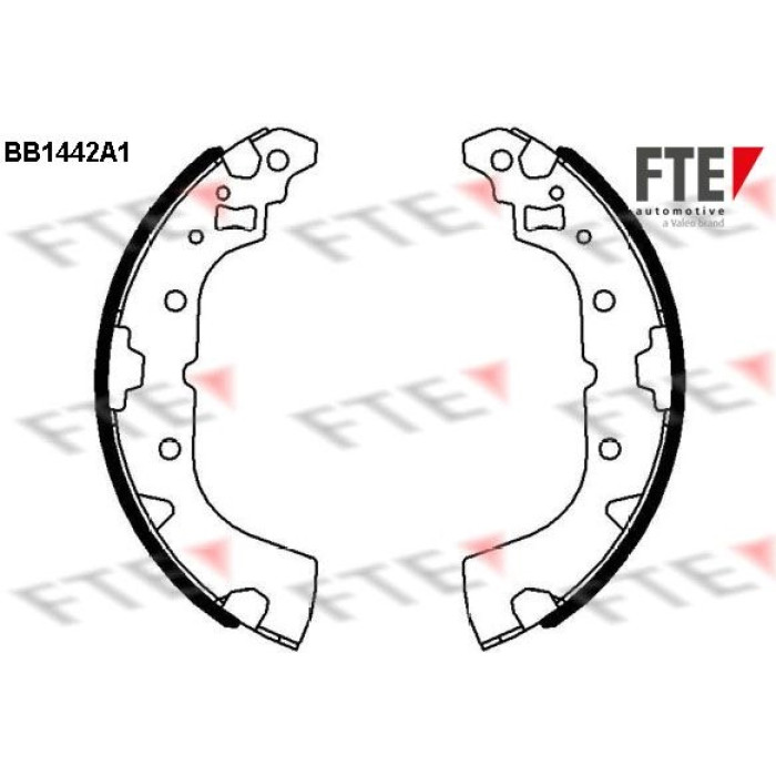 FTE 9100165 Bremsbackensatz FTE 9100165 Bremsbackensatz