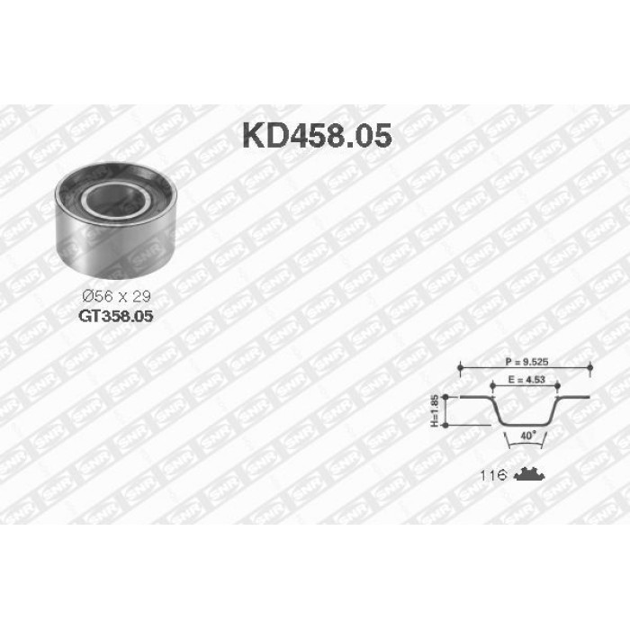 Zahnriemensatz KD458.05 Zahnriemensatz KD458.05