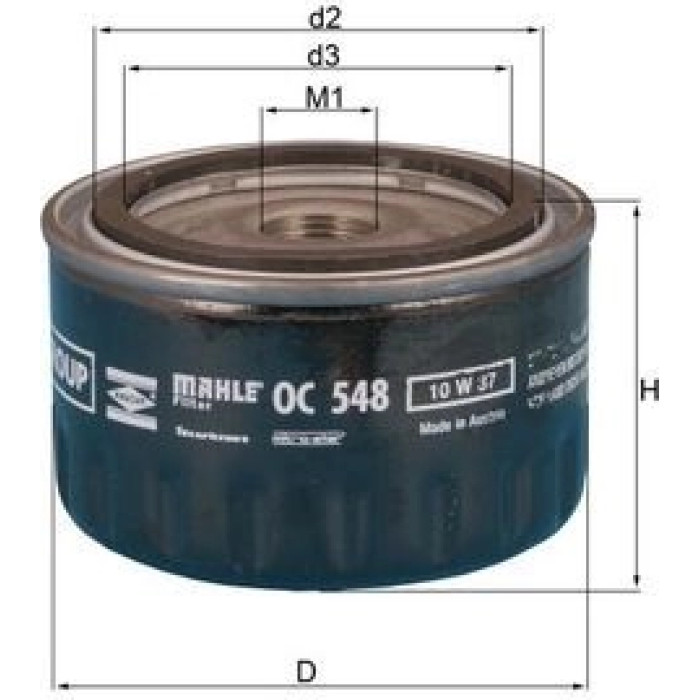 Knecht OC 548 Ölfilter Knecht OC 548 Ölfilter