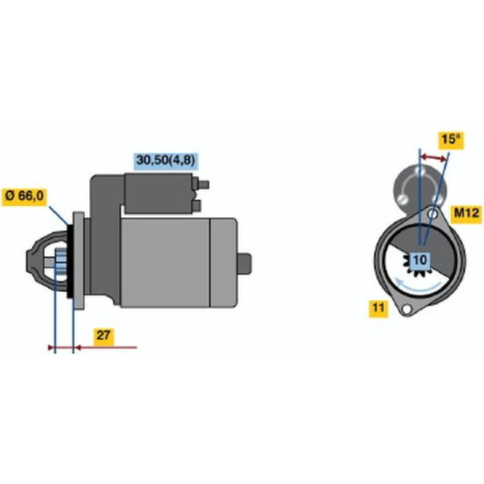BOSCH 0 001 107 450 Starter BOSCH 0 001 107 450 Starter