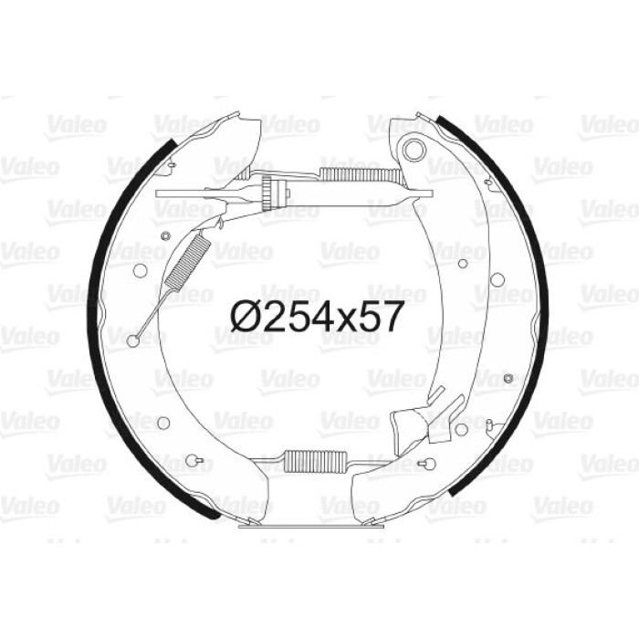 Valeo 554881 Bremsbackensatz Valeo 554881 Bremsbackensatz
