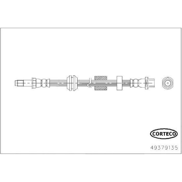 Corteco 49379135 Bremsschlauch Corteco 49379135 Bremsschlauch