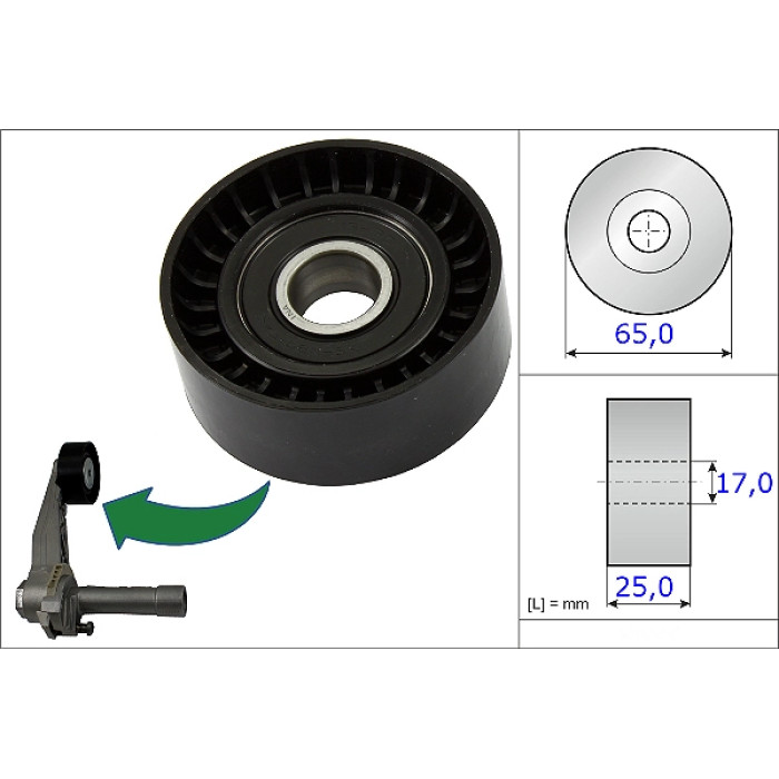 INA 531 0866 10 Spannrolle, Keilrippenriemen INA 531 0866 10 Spannrolle, Keilrippenriemen