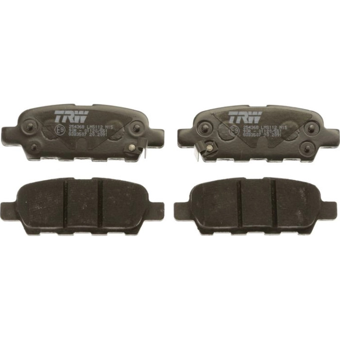 TRW GDB3507 Bremsbelagsatz, Scheibenbremse COTEC