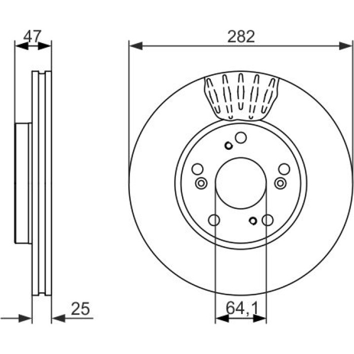 BOSCH 0 986 479 686 Bremsscheibe