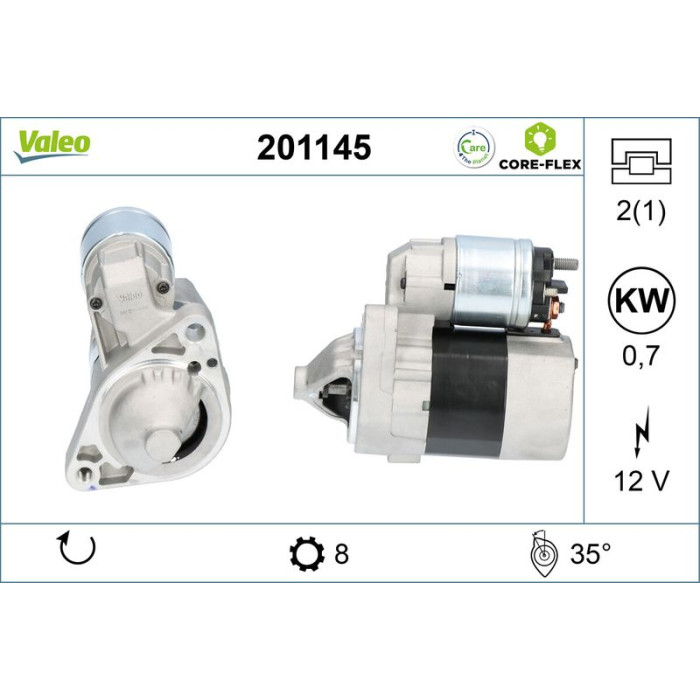 Valeo 201145 Starter CORE-FLEX Valeo 201145 Starter CORE-FLEX