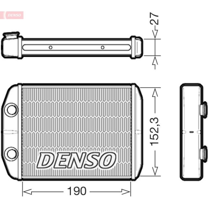 Denso DRR09003 Wärmetauscher, Innenraumheizung