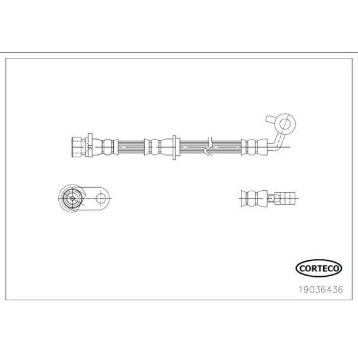 Corteco 19036436 Bremsschlauch Corteco 19036436 Bremsschlauch