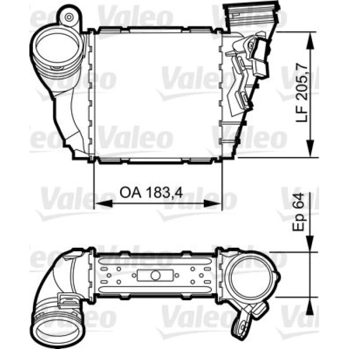 Valeo 817557 Ladeluftkühler Valeo 817557 Ladeluftkühler