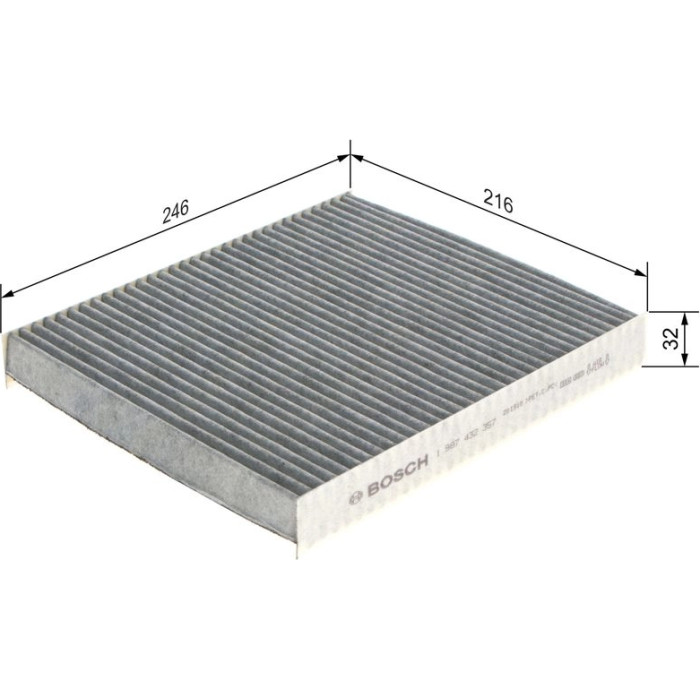 BOSCH 1 987 432 357 Innenraumfilter