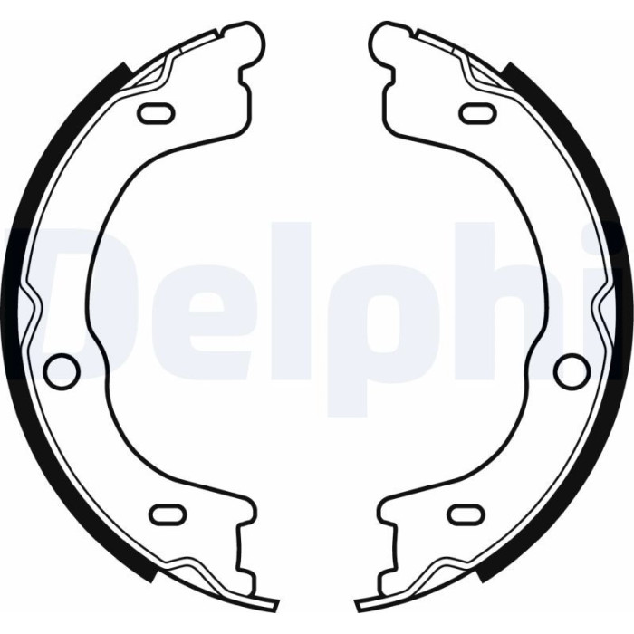 Delphi LS2048 Bremsbackensatz, Feststellbremse Delphi LS2048 Bremsbackensatz, Feststellbremse