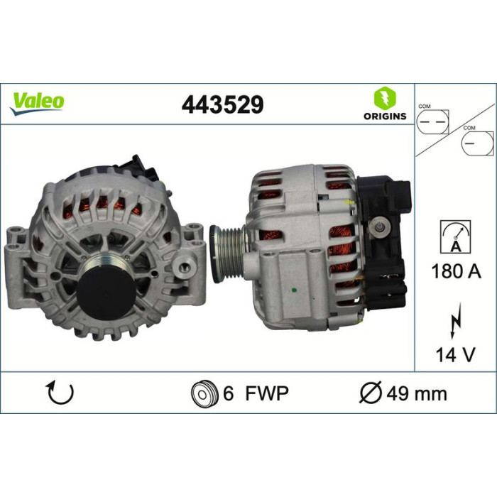 Valeo 443529 Generator ORIGINS