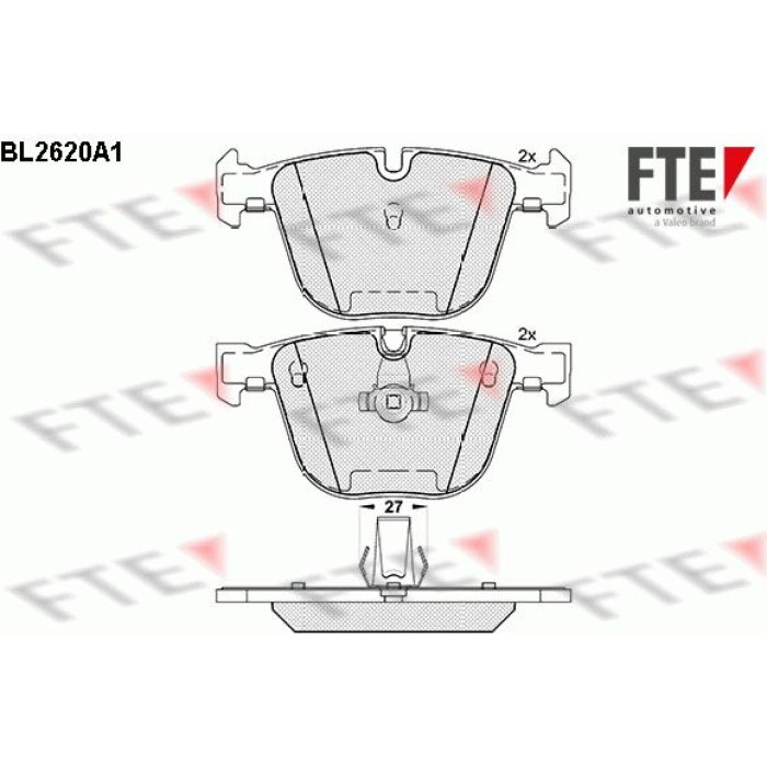 FTE 9010868 Bremsbelagsatz, Scheibenbremse FTE 9010868 Bremsbelagsatz, Scheibenbremse