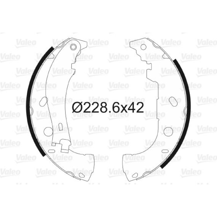 Valeo 562646 Bremsbackensatz Valeo 562646 Bremsbackensatz