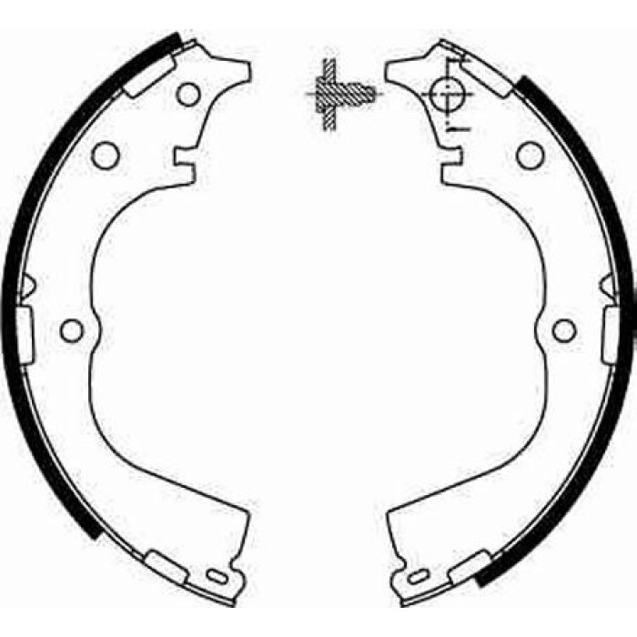 TRW GS8593 Bremsbackensatz TRW GS8593 Bremsbackensatz