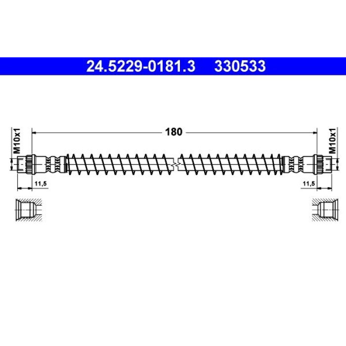 ATE 24.5229-0181.3 Bremsschlauch